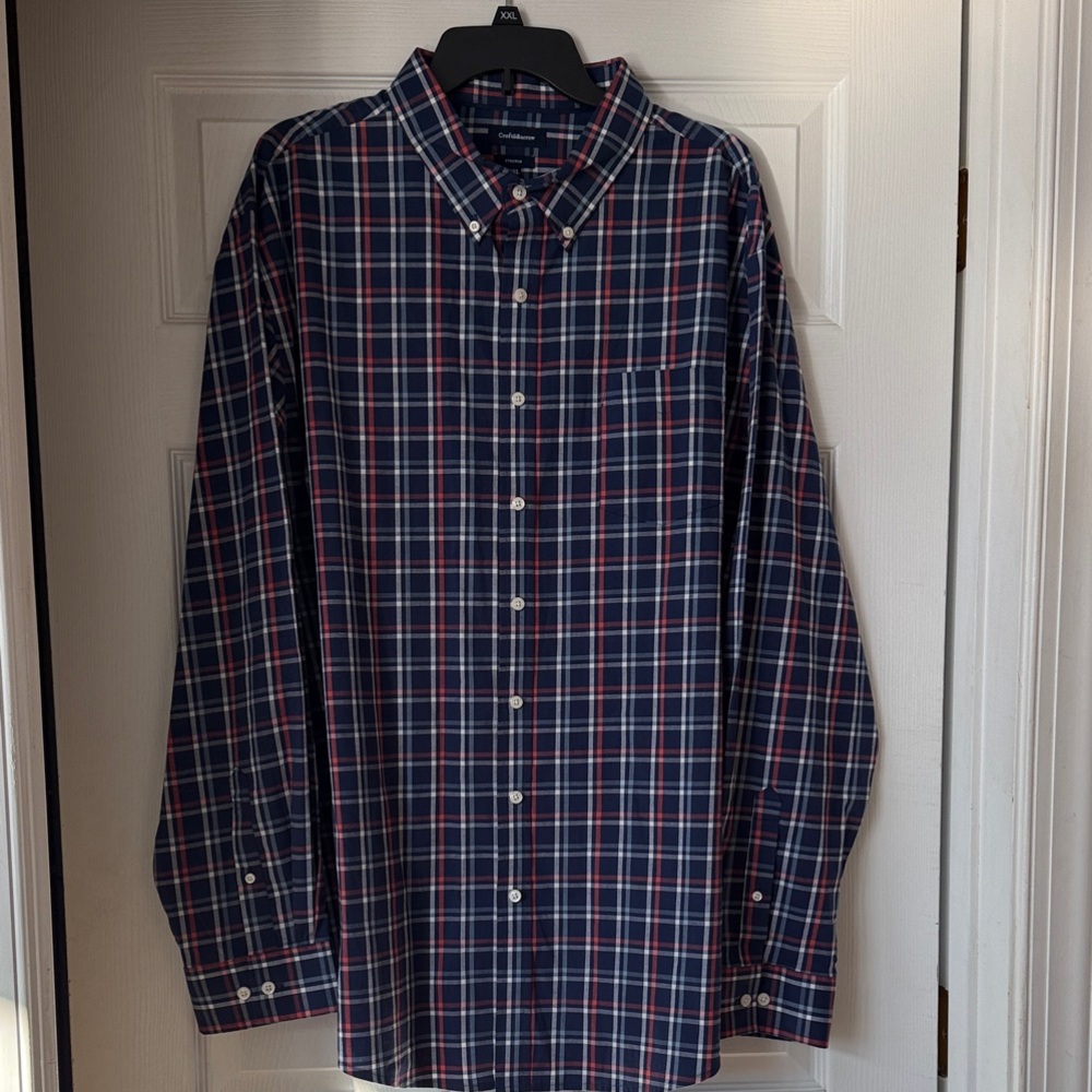 Croft & Barrow Blue and Red Plaid Shirt